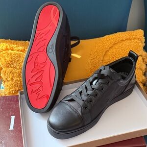 Christian Louboutin Black Sneakers with Red Soles